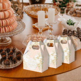 Fransk Toile Elegant Blommigt  Baby Shower  Presentaskar