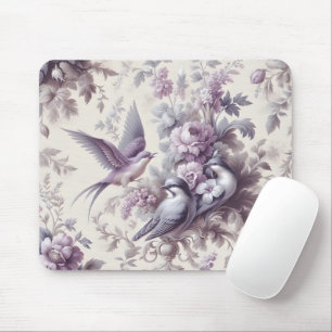 Fransk Toile Fleurie Birds Musmatta