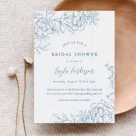 FRANSK TOILE Inbjudningskort för möhippan