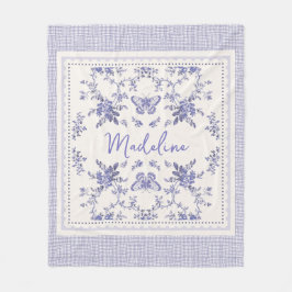 Fransk Toile Lavender Toile Anpassningsbar Fleece 