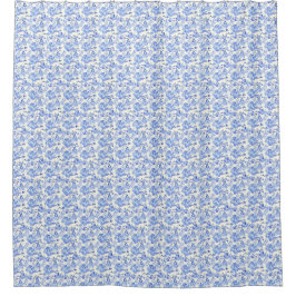 Fransk Toile Stil Blue and White