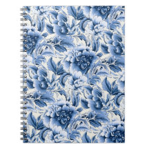 Fransk toile & toile de Jouy. Blå.
