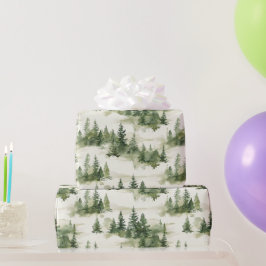 Fransk Toile Träd Mönster Presentpapper