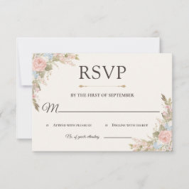 Fransk trädgård RSVP-kort OSA Kort