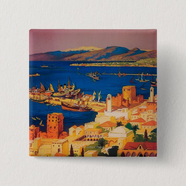 Fransk Travel Poster, Turkiet, Syrien Knapp (Framsida)