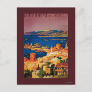 Fransk Travel Poster, Turkiet, Syrien Vykort