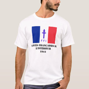 Fransk tvingar motstånd t-shirt