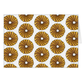 Fransk Twist Glazed Breakfast Donut Doughnut Food Hälsningskort
