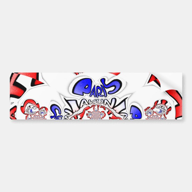 Fransk Twist Hakuna Matata: Unik kulturblandning Bildekal (Framsidan)