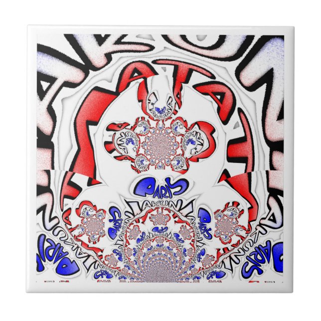 Fransk Twist Hakuna Matata: Unik kulturblandning Kakelplatta (Framsidan)