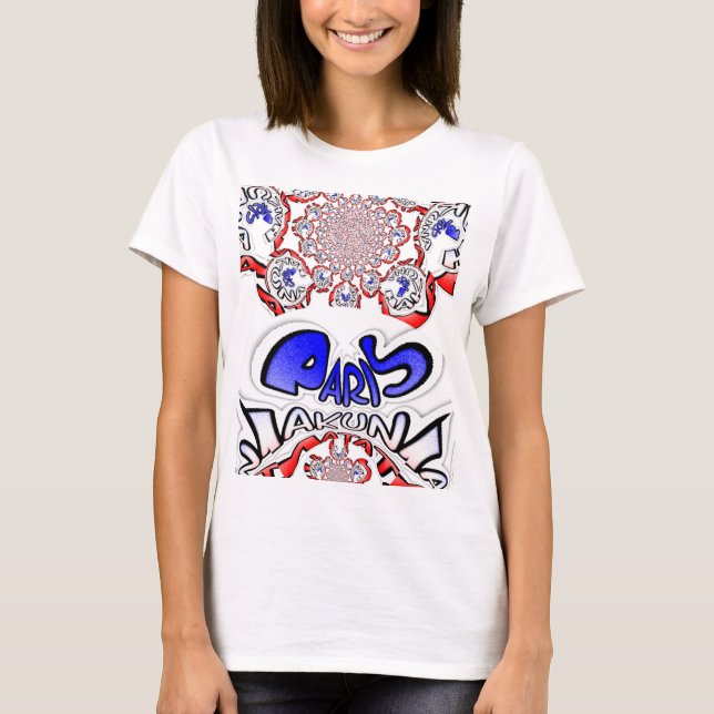 Fransk Twist Hakuna Matata: Unik kulturblandning T Shirt (Framsida)