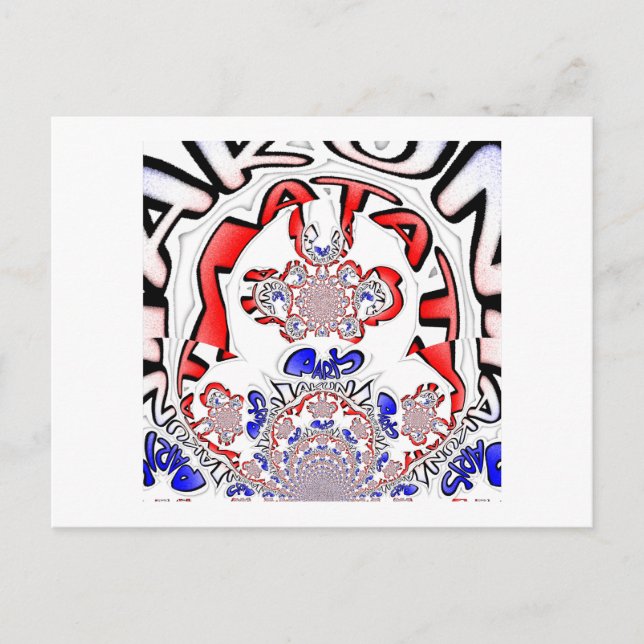 Fransk Twist Hakuna Matata: Unik kulturblandning Vykort (Framsida)