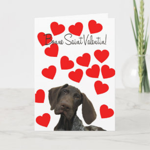 Fransk Valentine Glossy Grizzly Valentine Helgkort