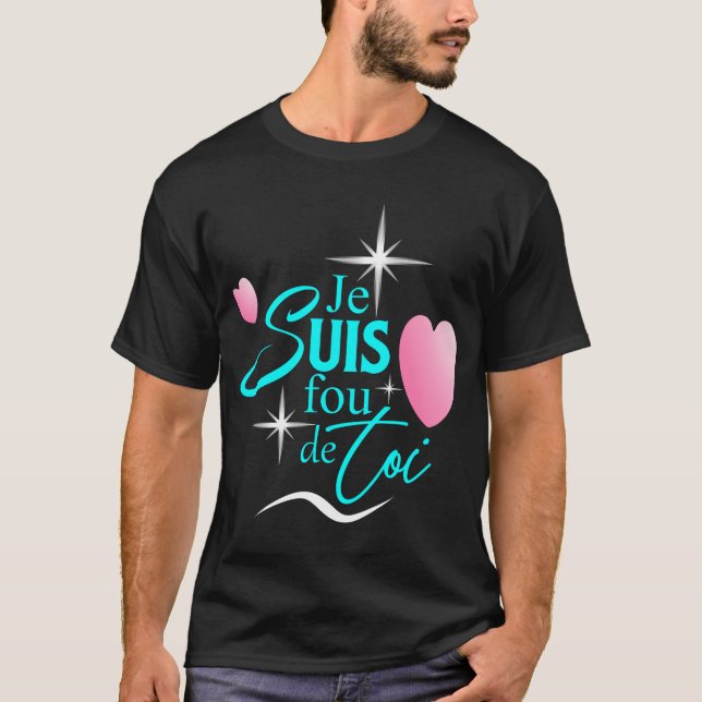 Fransk Valentines utformning T Shirt (Framsida)
