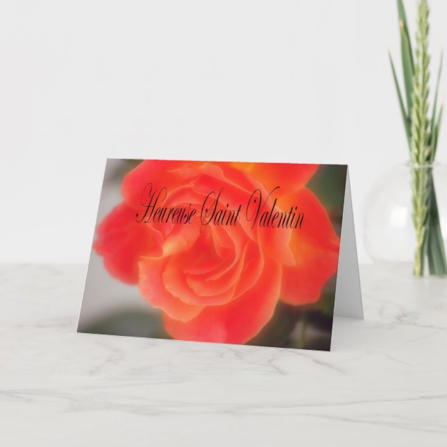 Fransk Valentinkort Helgkort (Framsida)