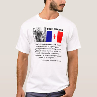 Fransk vapenstillestånd/fri fransk t-shirt