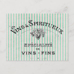 Fransk Vin på Rand Vykort