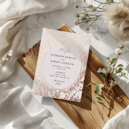 Fransk Vintage Elegant Blommigt Bröllop