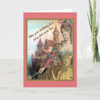 Fransk Vintage Mode och Castle Birthday Kort