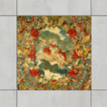 Fransk Vintage Tapestry Mönster Jewel Tones Kakelplatta<br><div class="desc">Lägg till en elegant och en unik fokalpunkt i utrymmet för vindrutor med dessa Fransk vintage-keramiska plattor i mönster. De rik juveltonerna i grönten av skogarna, guld, tårblått och mörk kommer att komplettera många inhemska program för färg och stilar. Den antika konstruktionen har ett centralt kritiskt figur omgivet av lavta...</div>