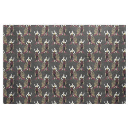 Fransk Vintage Woman med Vin på Black Tyg