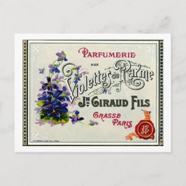 Fransk Violette Parfym etikett Vykort