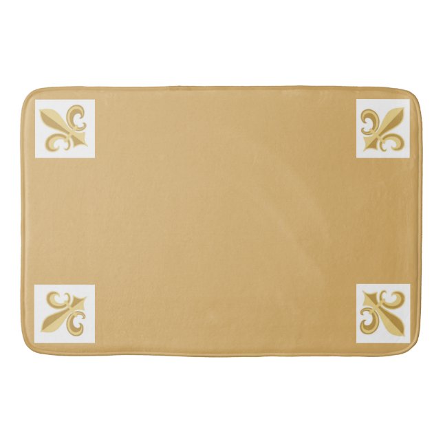 Fransk vit badrumsmatta (Framsidan)