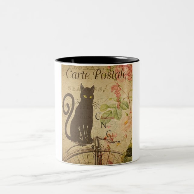 Fransk vykort Kaffe Mugg (Center)