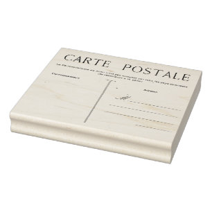 Fransk vykort kort Postale Blank Template Craft Stämpel
