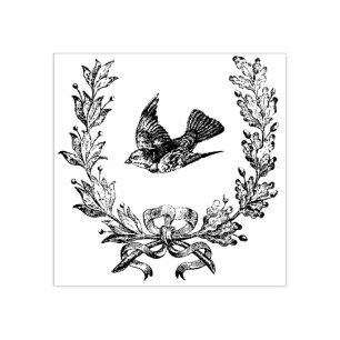 Fransk Wandeand Bird Vintage Art Rubber Frimärke Stämpel