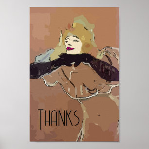 Fransk Woamn Poster