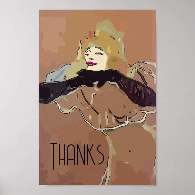 Fransk Woamn Poster (Framsidan)