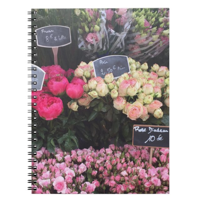 Franska blommor Planner Anteckningsbok (Framsidan)