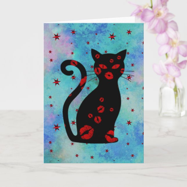 Franska:Bonne Soiree Greeting Card Kort (Orkide)