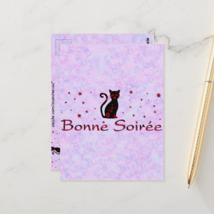 Franska:Bonne Soiree Vykort