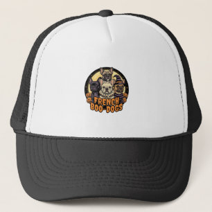 Franska Boo-Dogs Halloween Fransk Bulldog Design_1 Keps