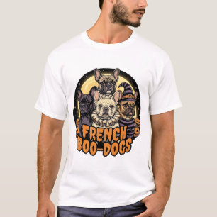 Franska Boo-Dogs Halloween Fransk Bulldog Design_1 T Shirt