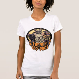Franska Boo-Dogs Halloween Fransk Bulldog Design_1 T Shirt