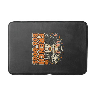 Franska Boo Hundar Halloween Fransk Bulldog Design Badrumsmatta