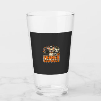 Franska Boo Hundar Halloween Fransk Bulldog Design Glaskopp