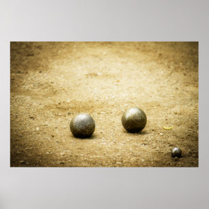 Franska Boules Poster