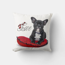 Franska Bull Dog - Frenchie - Kärlek Kudde