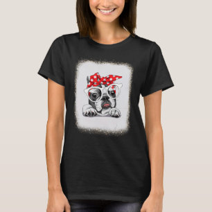 Franska Bull Dog Kärlek R Pappa Mamma Boy Leopard T Shirt