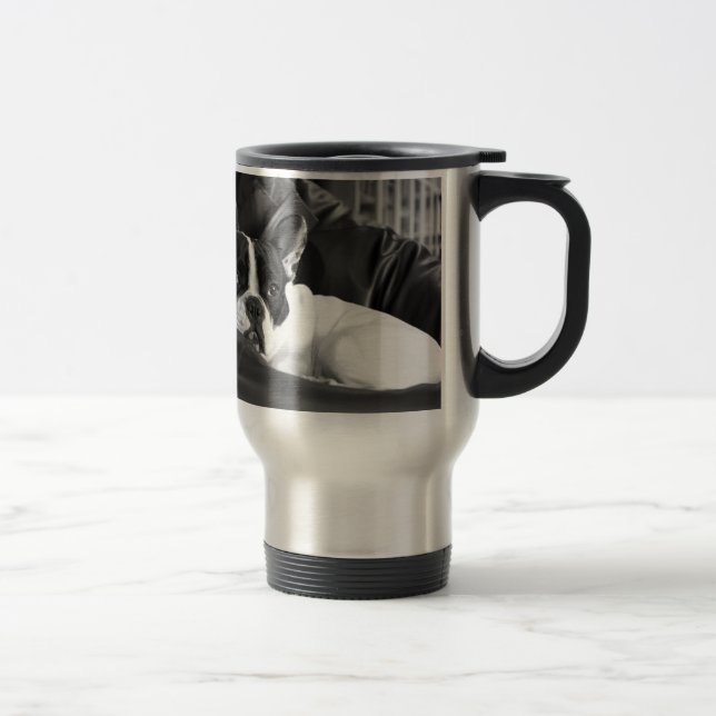 Franska Bull Dog Pet Puppy Cute Kärlek Destiny Resemugg (Höger)