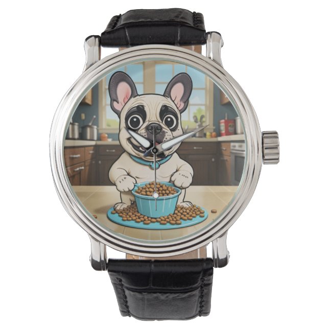Franska Bull Dog Watch Armbandsur (Framsida)