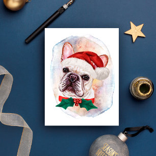Franska Bulldog Christmaspresenter För Hundälskare Helg Vykort