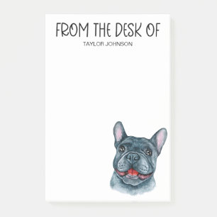Franska Bulldog Elskare Post-it-lappar Post-it Block