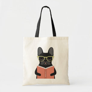 Franska Bulldog Tote Väskor