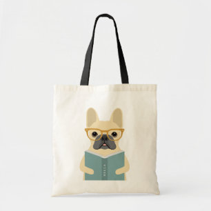 Franska Bulldog Tote Väskor