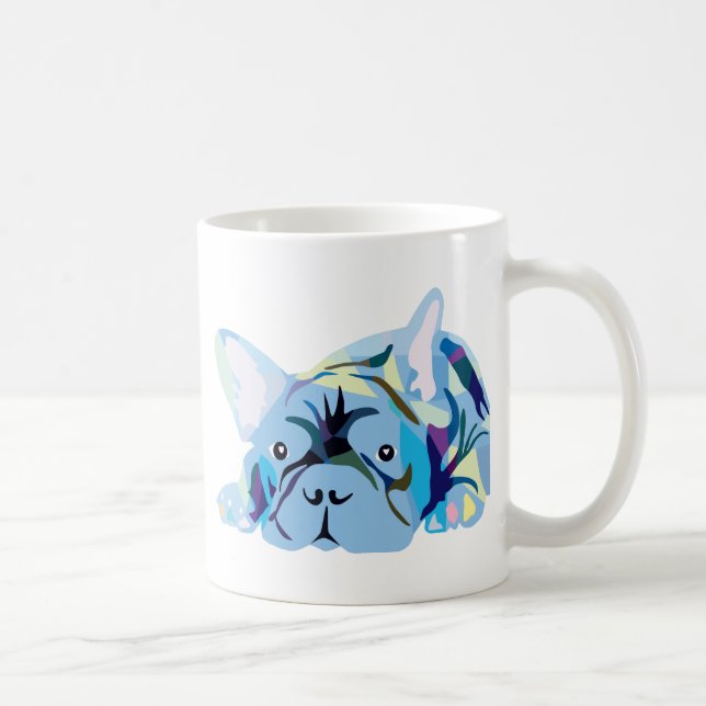 Franska Bulldoggar Kaffemugg (Höger)